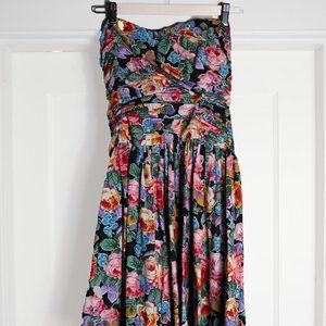 Robbie Bee Vintage 80's bubble  floral dress